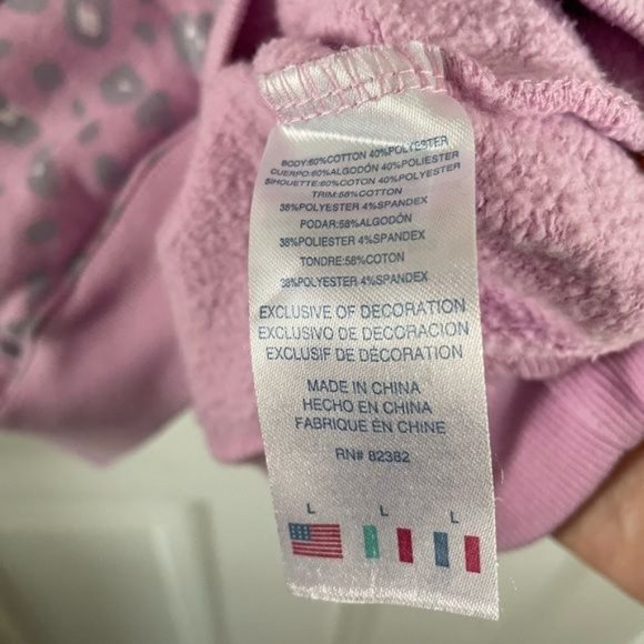 Champion Girls Large Leopard Print Athletic Hoodie - Picture 13 of 16